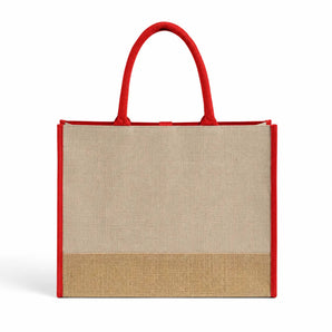 Fashion Jute Tote Bags / Heavy Duty Burlap Bags - TJ892 - Iris DTF 
