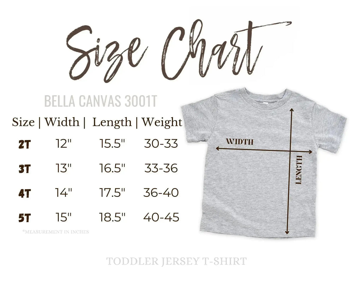 Bella + Canvas 3001T | Toddler Jersey Tee 3001 T - 5T - Iris DTF 