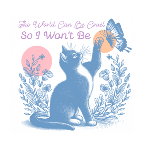 Cute Cat Design - DTF Ready To Press