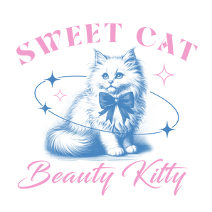 Sweet Cat Beauty Kitty Design - DTF Ready To Press