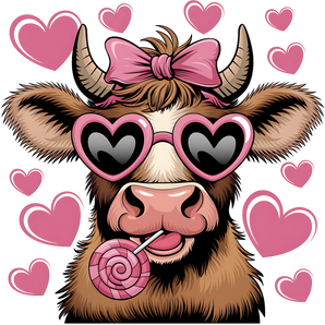 Valentine's Day Cow Design | Iris DTF