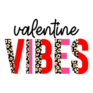 Valentine Vibes Leopard Design - DTF Ready To Press