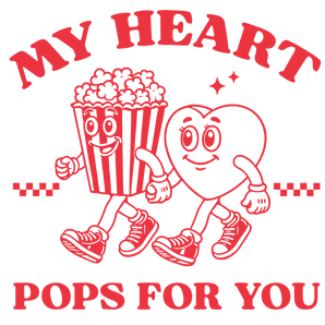 My Heart Pops For You Valentine's Day Design | Iris DTF