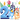 2 Year Old Birthday Bluey Design - DTF Ready To Press