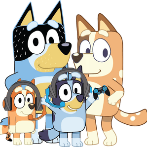 Bluey Family Design DTF-Ready to Press (V1) | Iris DTF