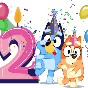 Bluey Second Birthday Party Design | Iris DTF