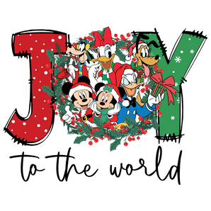 Joy to the Disney World Christmas Design | Iris DTF