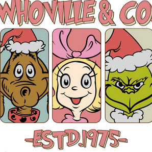 Whoville Co Christmas DTF Design Ready Press V1 | Iris DTF