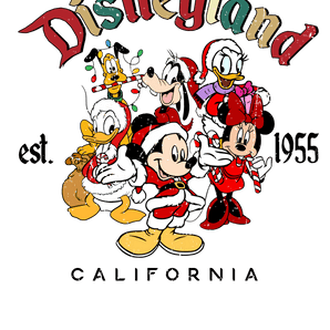 Disneyland California Christmas Design | Iris DTF