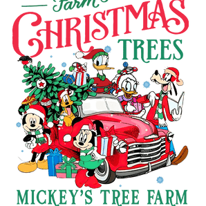 Mickey's Tree Farm Christmas Design | Iris DTF