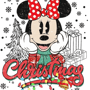 Minnie Mouse Christmas DTF Ready to Press | Iris DTF