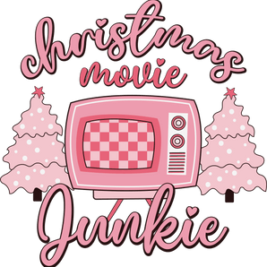 Christmas Movie Junkie DTF-Ready to Press (V1) | Iris DTF