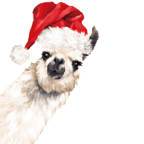 Christmas Llama Design DTF-Ready to Press (V2) | Iris DTF