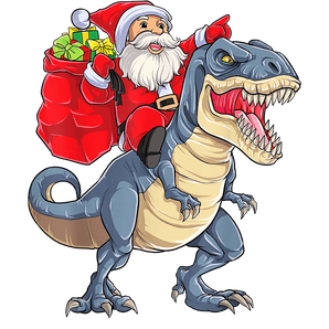Christmas Dino Design DTF-Ready to Press (V1) | Iris DTF