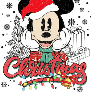 Mickey Mouse Christmas DTF Ready to Press V4 | Iris DTF