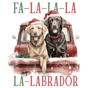 Fa La La La Lab Christmas Design Ready to Press | Iris DTF