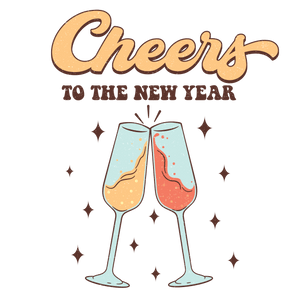 Cheers to the New Year Christmas Design | Iris DTF