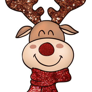 Cute Reindeer Christmas Design - DTF Ready To Press