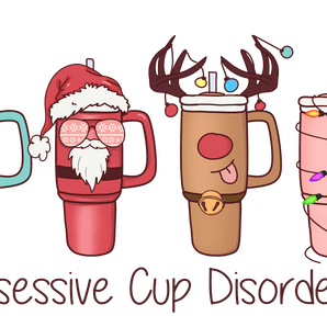 Christmas Cups Design Ready to Press | Iris DTF