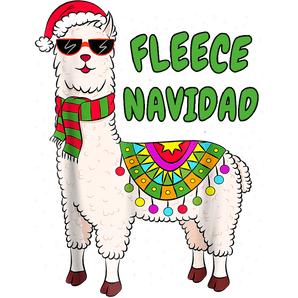 Fleece Navidad Christmas Design - DTF Ready To Press