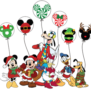 Christmas Mickey Party Design - DTF Ready To Press