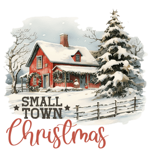 Small Town Christmas Design - DTF Ready To Press
