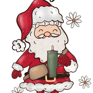 Santa Sleigh Christmas Design - DTF Ready To Press