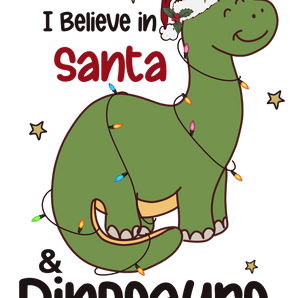 Santa and Dinosaurs Christmas Design | Iris DTF