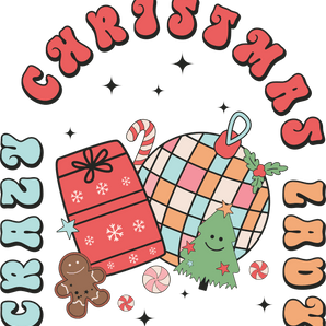 Crazy Christmas Lady Design - DTF Ready To Press