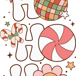 Ho Ho Ho Christmas Design DTF-Ready Press (V1) | Iris DTF