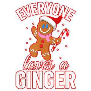 Christmas Ginger Design - DTF Ready To Press
