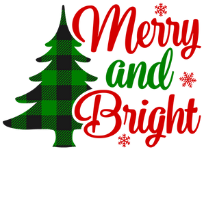 Merry and Bright Christmas Everyone Design | Iris DTF