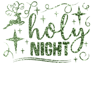 Holy Night Christmas Design - DTF Ready To Press
