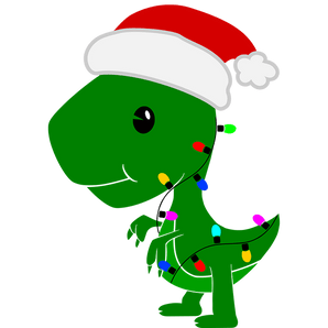 Christmas Dino Design DTF-Ready to Press | Iris DTF