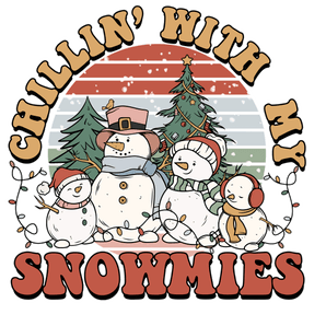 Snowmies Christmas Design - DTF Ready To Press
