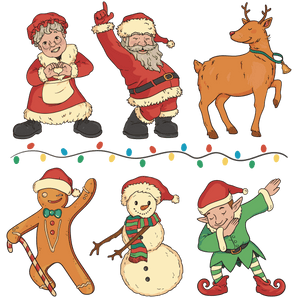 Santa Christmas DTF Design - Ready to Press | Iris DTF