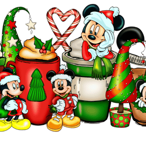 Mickey Mouse Christmas Cups Design | Iris DTF