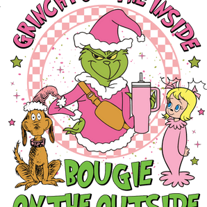 Grinchy on the Inside Christmas Design | Iris DTF