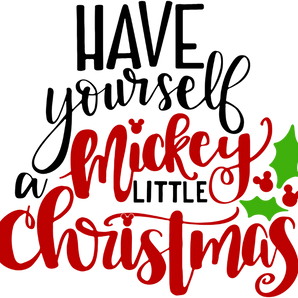 Little Mickey Christmas Design - DTF Ready To Press