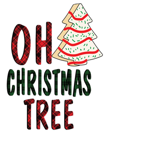 Oh Christmas Tree Design - DTF Ready To Press
