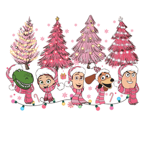 Toy Story Christmas Tree Design - DTF Ready To Press