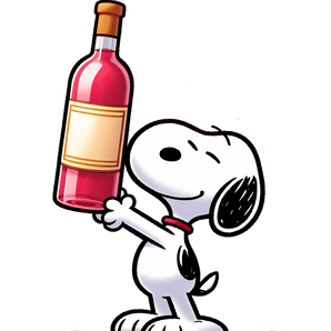 The Peanuts Snoopy Wine Cartoon Design | Iris DTF