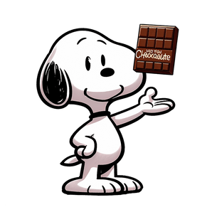 The Peanuts Snoopy - Chocolate Cartoon Design | Iris DTF