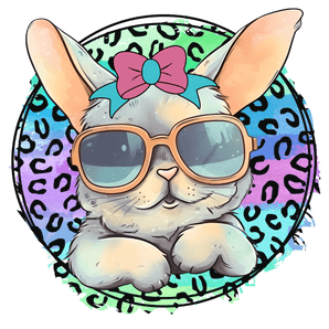 Easter Cool Bunny Design - DTF Ready To Press