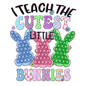 I Teach the Cutest Little Bunnies Design | Iris DTF