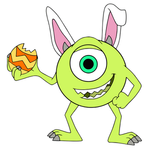 Disney Monsters - Mike Wazowski Easter Design | Iris DTF
