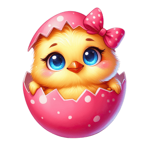 Happy easter Cute Chick Design - DTF Ready To Press