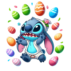 Funny Stitch Easter Design - DTF Ready To Press