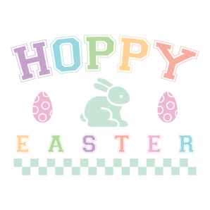 Hoppy Easter Colorful Design - DTF Ready To Press