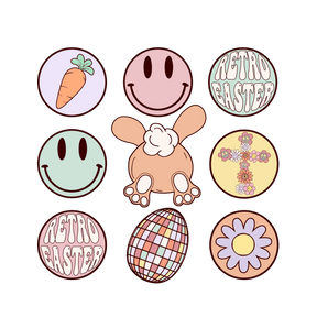 Retro Easter Party Design - DTF Ready To Press
